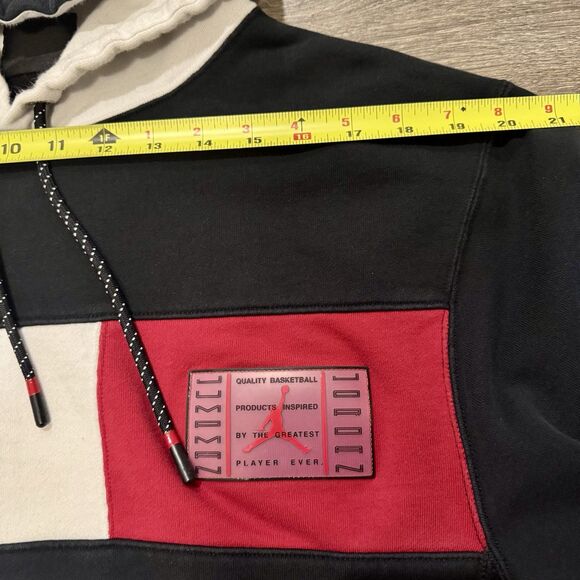 Nike Air Jordan Legacy AJ11 Hoodie Mens Size Large Sweatshirt Streetwear Black - Picture 5 of 12